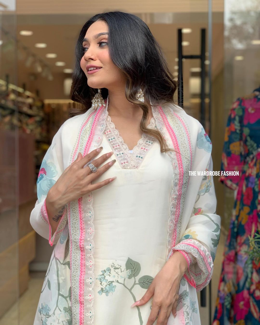 MT Heavy Organza Printed Embroidery Kurti With Bottom Dupatta Wholesale Shop In Surat
